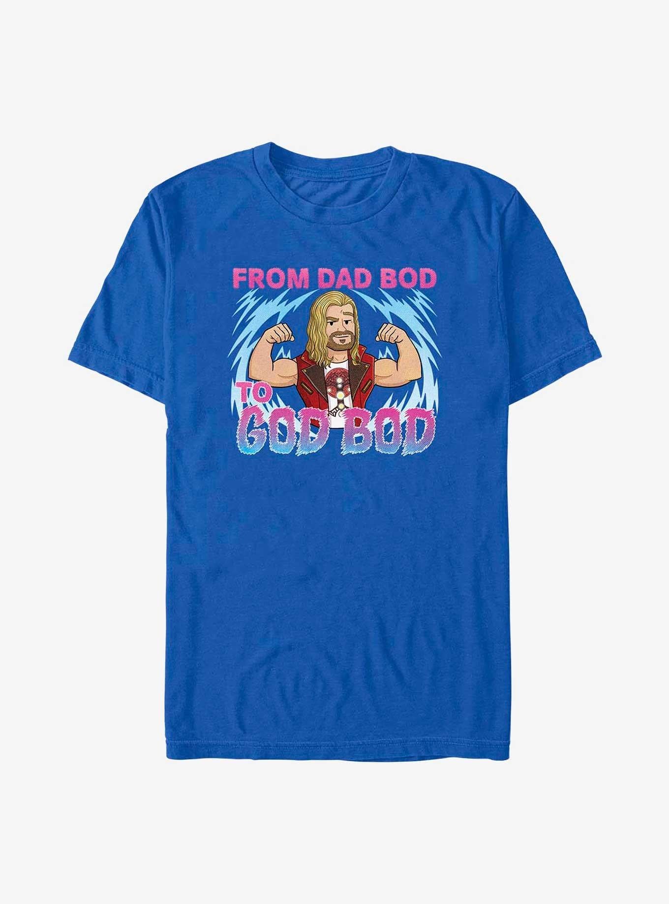 Superhero Love And Thunder Dad Bod To God Bod Shirt T Shirt Minimal Style