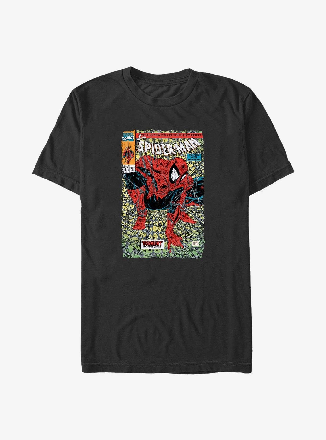 Marvel Spider-Man Spider Torment Big Tall T-Shirt | Graphic T-Shirt for Unisex
