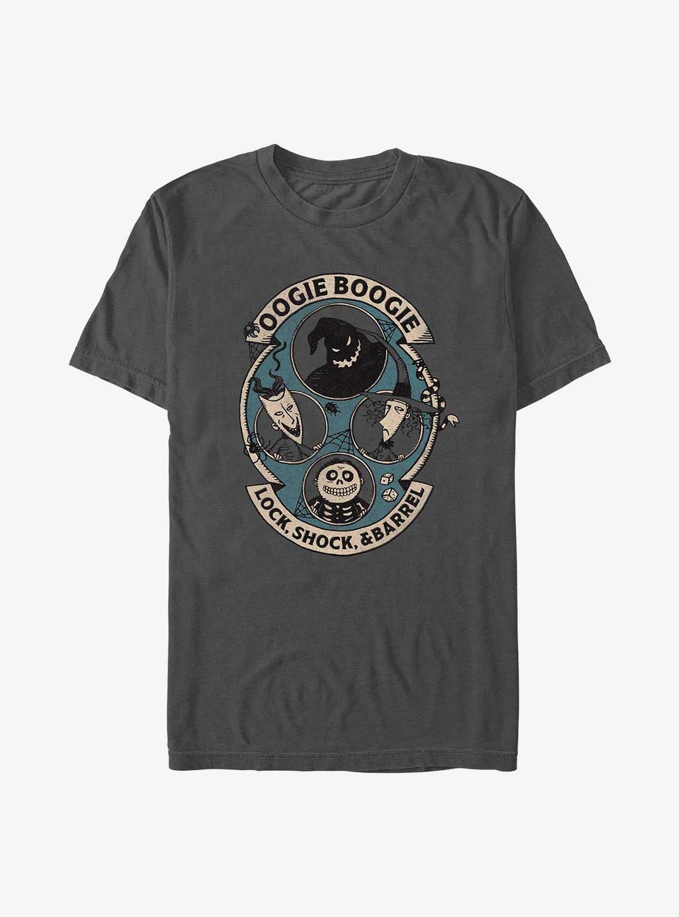 Disney The Nightmare Before Christmas Oogie Boogie With Lock, Shock & Barrel T-Shirt