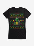 Elf Movie Ugly Christmas Pattern Girls T-shirt | Trendy Graphic Tee | Casual Unisex T-shirt