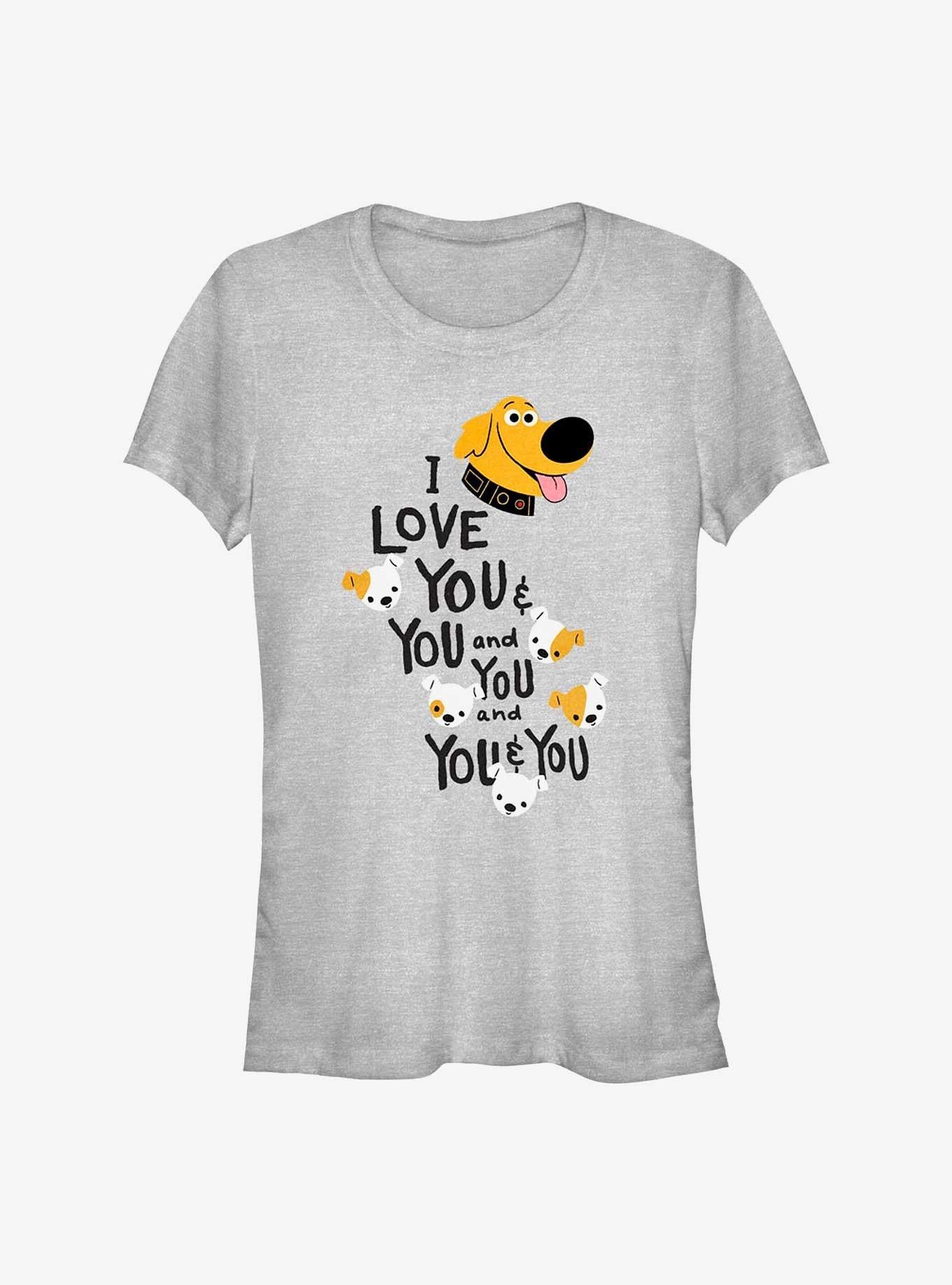 Cartoon Animated Up Dug Loves You And You Girls Shirt T Shirt Premium Quality