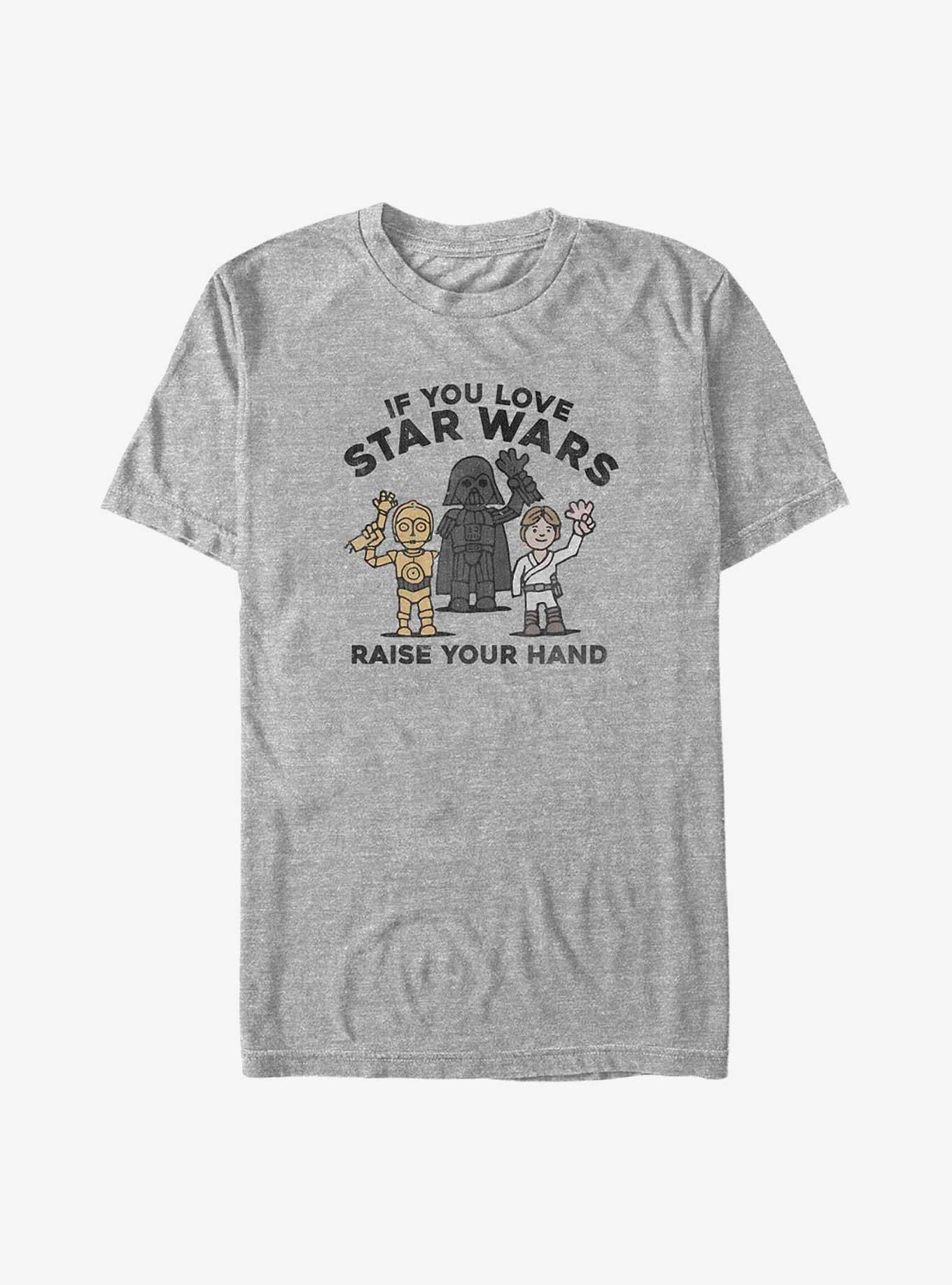 Raise Your Hands If You Love Big Tall Shirt T Shirt Clean Design