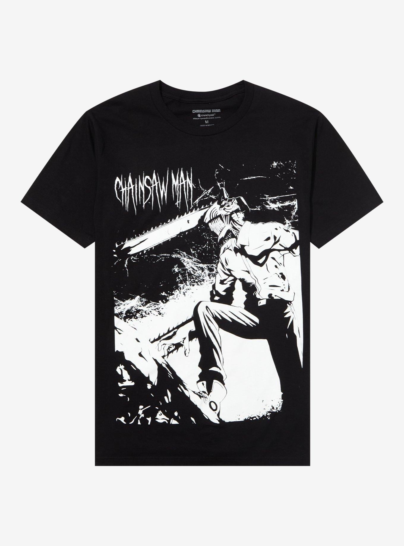 Chainsaw Man Jumbo Denji Black White T-Shirt | Premium Unisex T-Shirt, Trending Graphic Tee