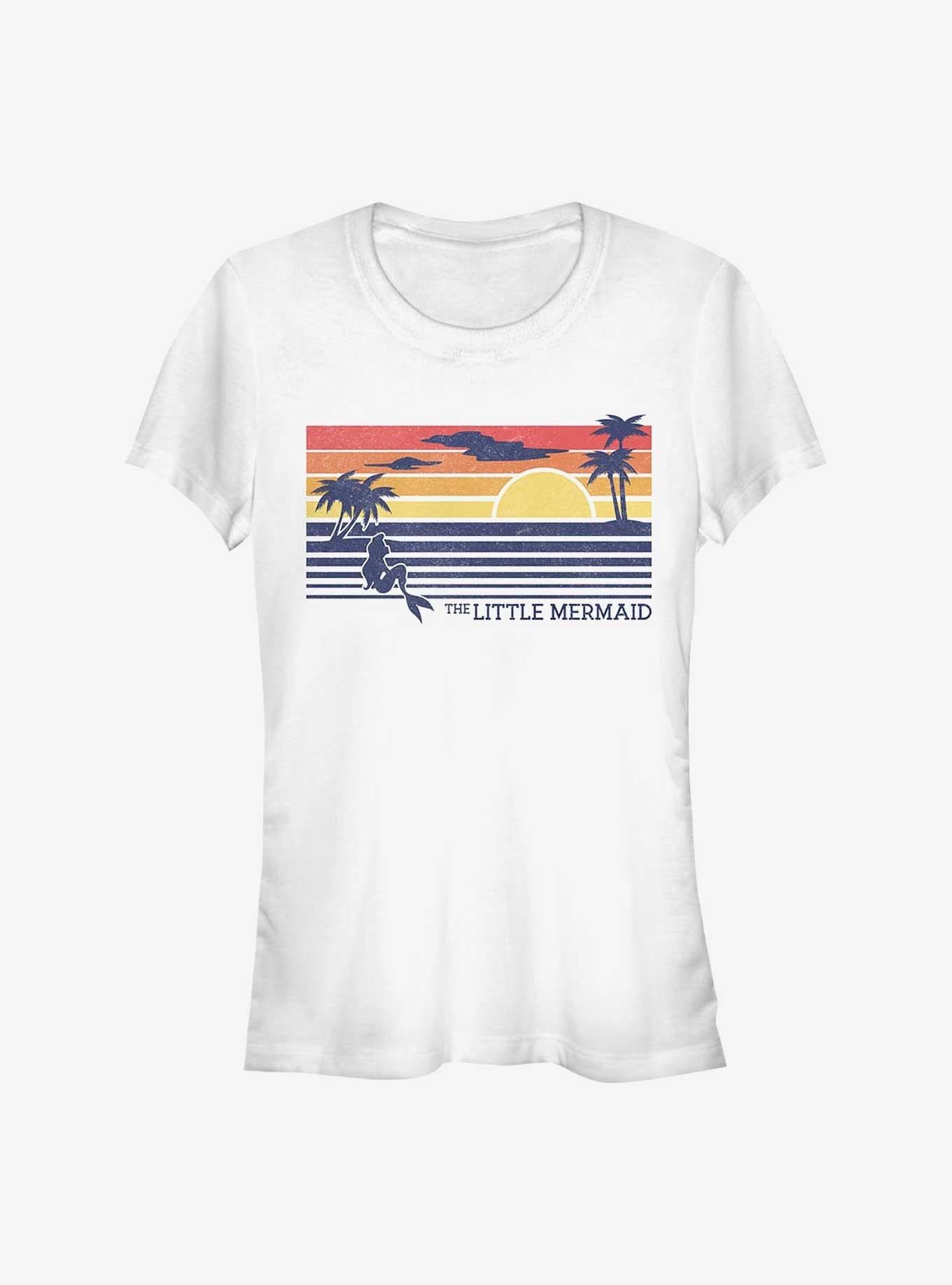 Disney The Little Mermaid Graphic Sunset Girls T-Shirt | Graphic T-Shirt for Unisex