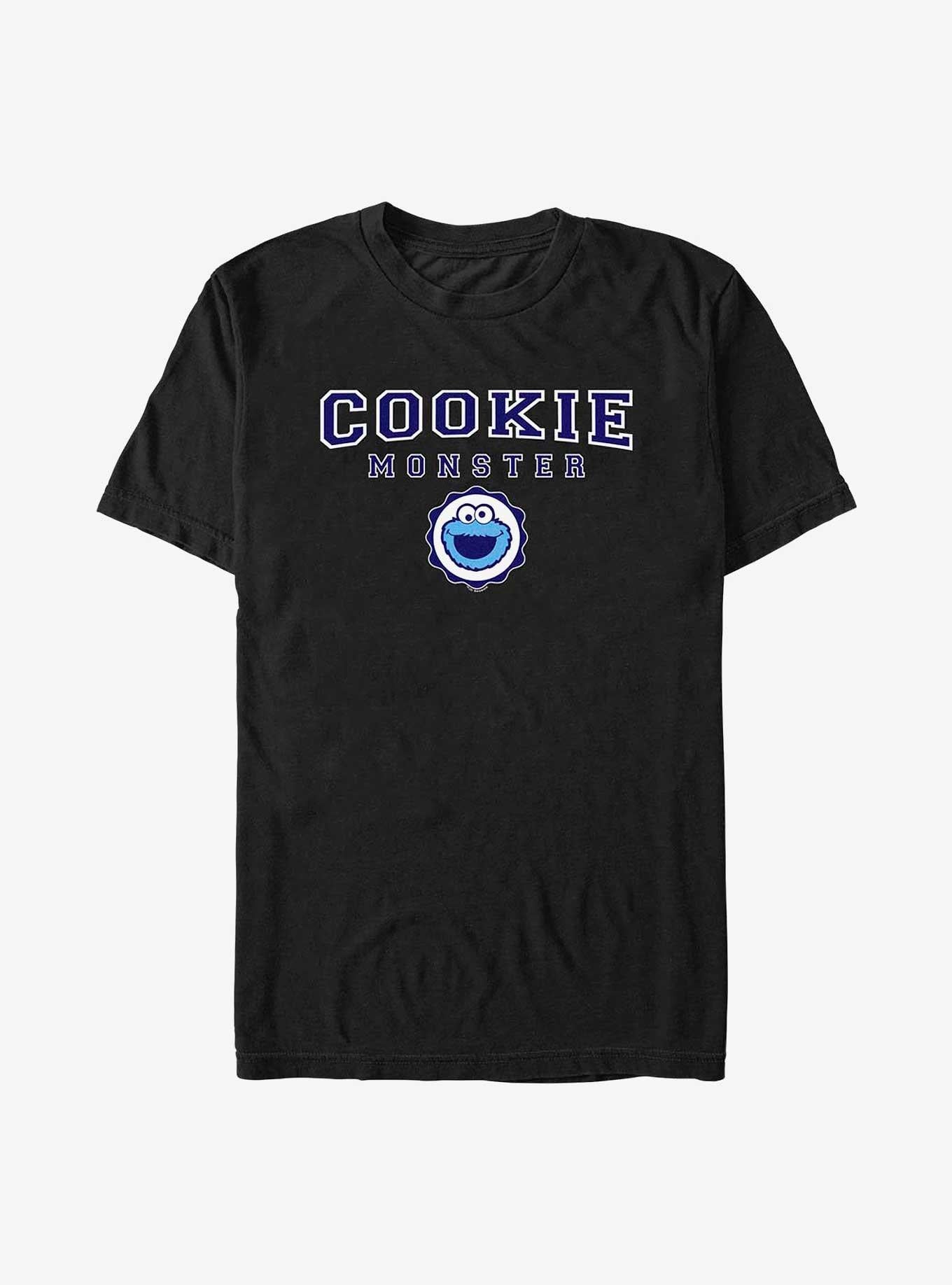 Sesame Street Cookie Monster Cookie Badge T-Shirt | Premium Unisex T-Shirt, Trending Graphic Tee