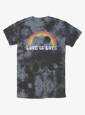 Cartoon Mickey Mouse Love Is Love Tie Dye Shirt T Shirt Minimal Style