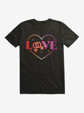 Pride Lesbian Love Heart Shirt T Shirt Cozy Fit