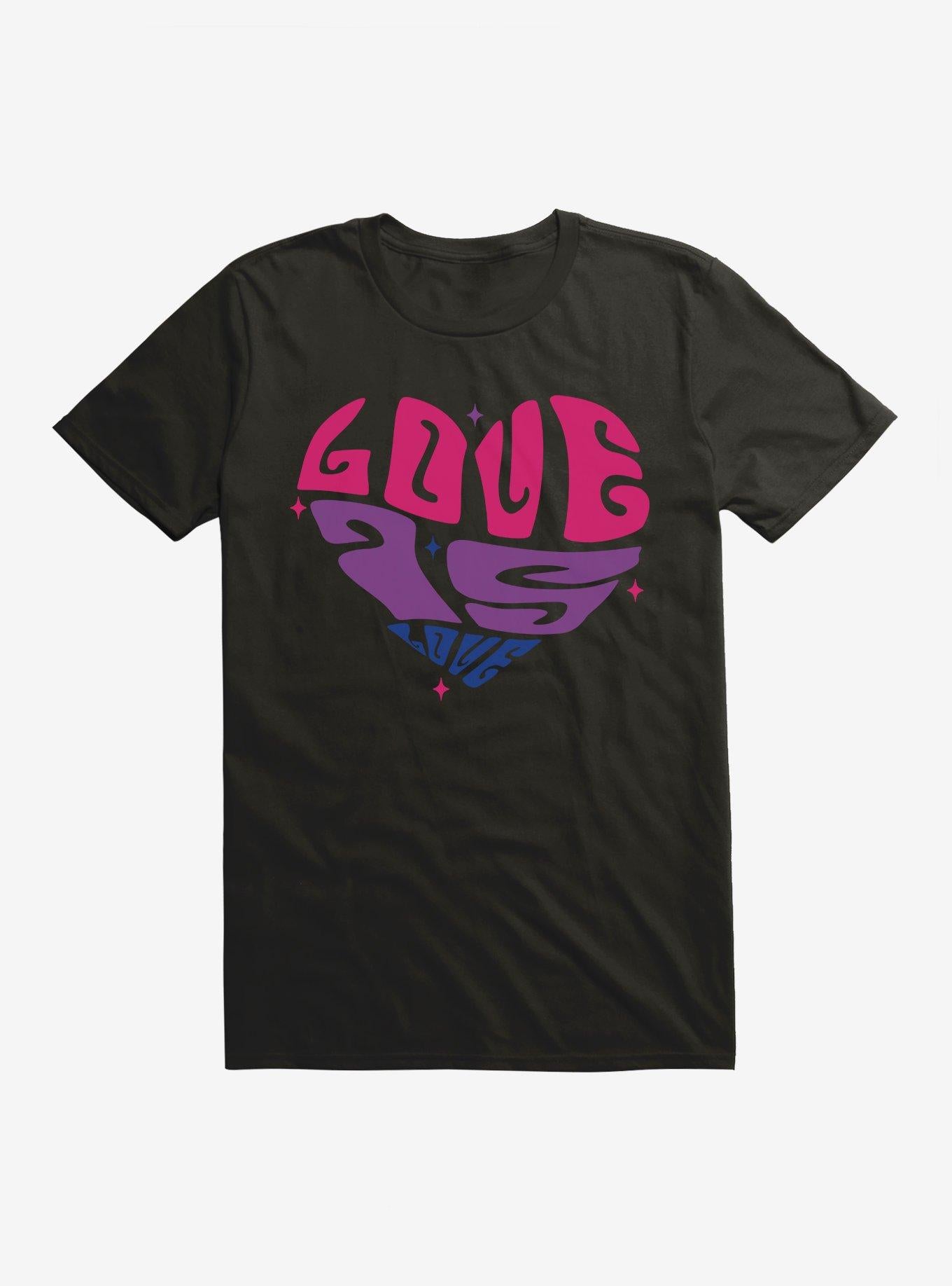 Pride Love Is Love Bisexual Colors Shirt T Shirt Everyday Wear