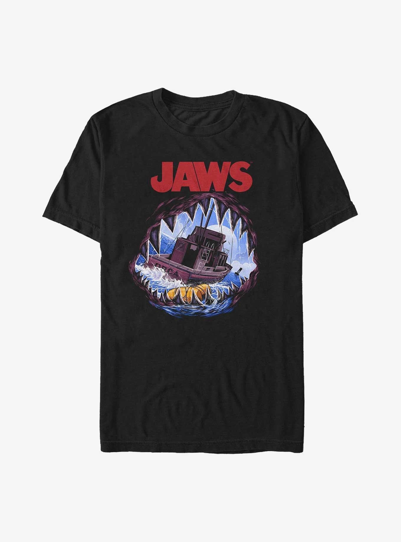 Jaws Deep Sea Terror Big Tall T-Shirt | Graphic T-Shirt for Unisex