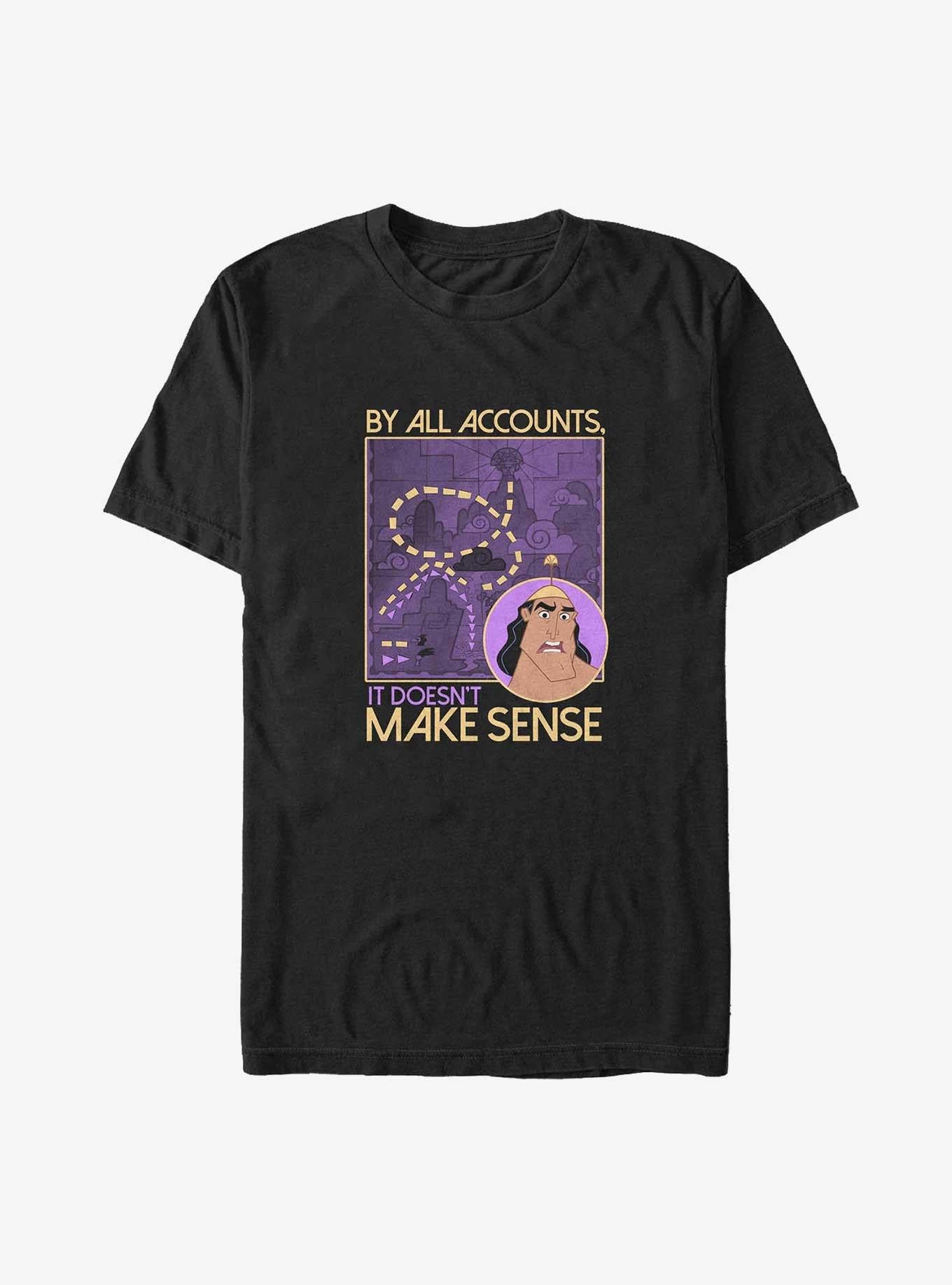Disney The Emperor's New Groove It Doesn't Make Sense Big Tall T-Shirt | Graphic T-Shirt for Unisex