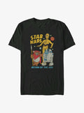 Star Wars Ewok and Droids Big Tall T-Shirt | Graphic T-Shirt for Unisex