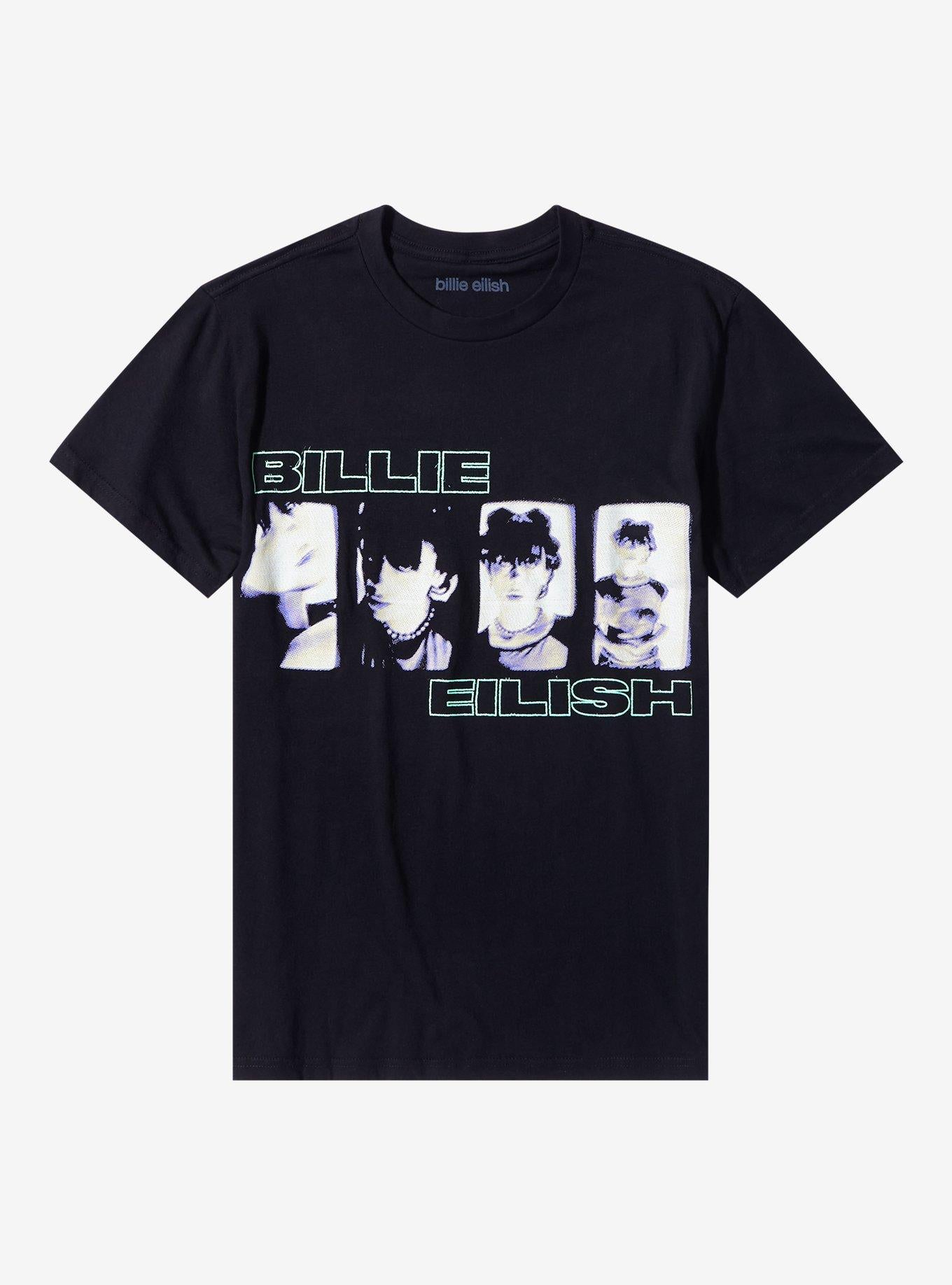 Billie Eilish Photo Panels T-Shirt | Premium Unisex T-Shirt, Trending Graphic Tee