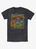 Disney The Muppets Retro Muppet Poster Mineral Wash T-Shirt | Graphic T-Shirt for Unisex