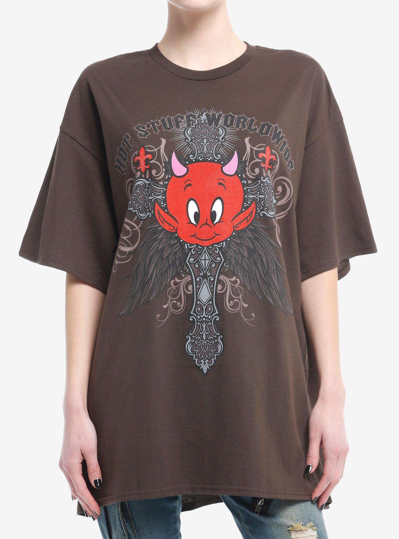 Hot Stuff Ornate Cross Girls Oversized T-Shirt | Premium Unisex T-Shirt, Trending Graphic Tee