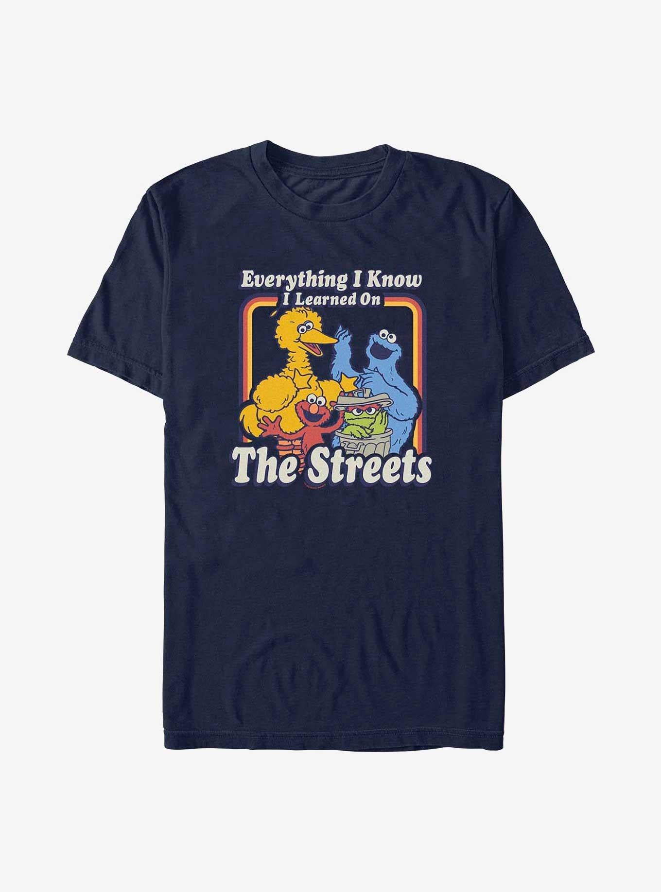 Sesame Street Learned On The Streets Extra Soft T-Shirt | Premium Unisex T-Shirt, Trending Graphic Tee