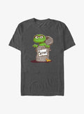 Sesame Street Oscar Scram Sign Big Tall T-Shirt | Premium Unisex T-Shirt, Trending Graphic Tee