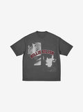 Billie Eilish Double Portrait Grey Boyfriend Fit Girls T-Shirt | Premium Unisex T-Shirt, Trending Graphic Tee
