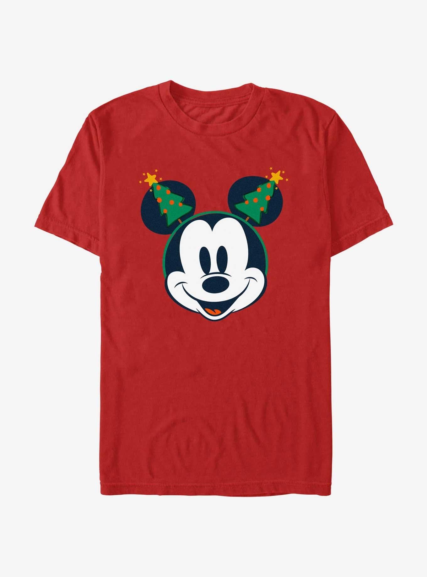 Disney Mickey Mouse Classic Christmas Tree Ears T-Shirt | Premium Unisex T-Shirt, Trending Graphic Tee