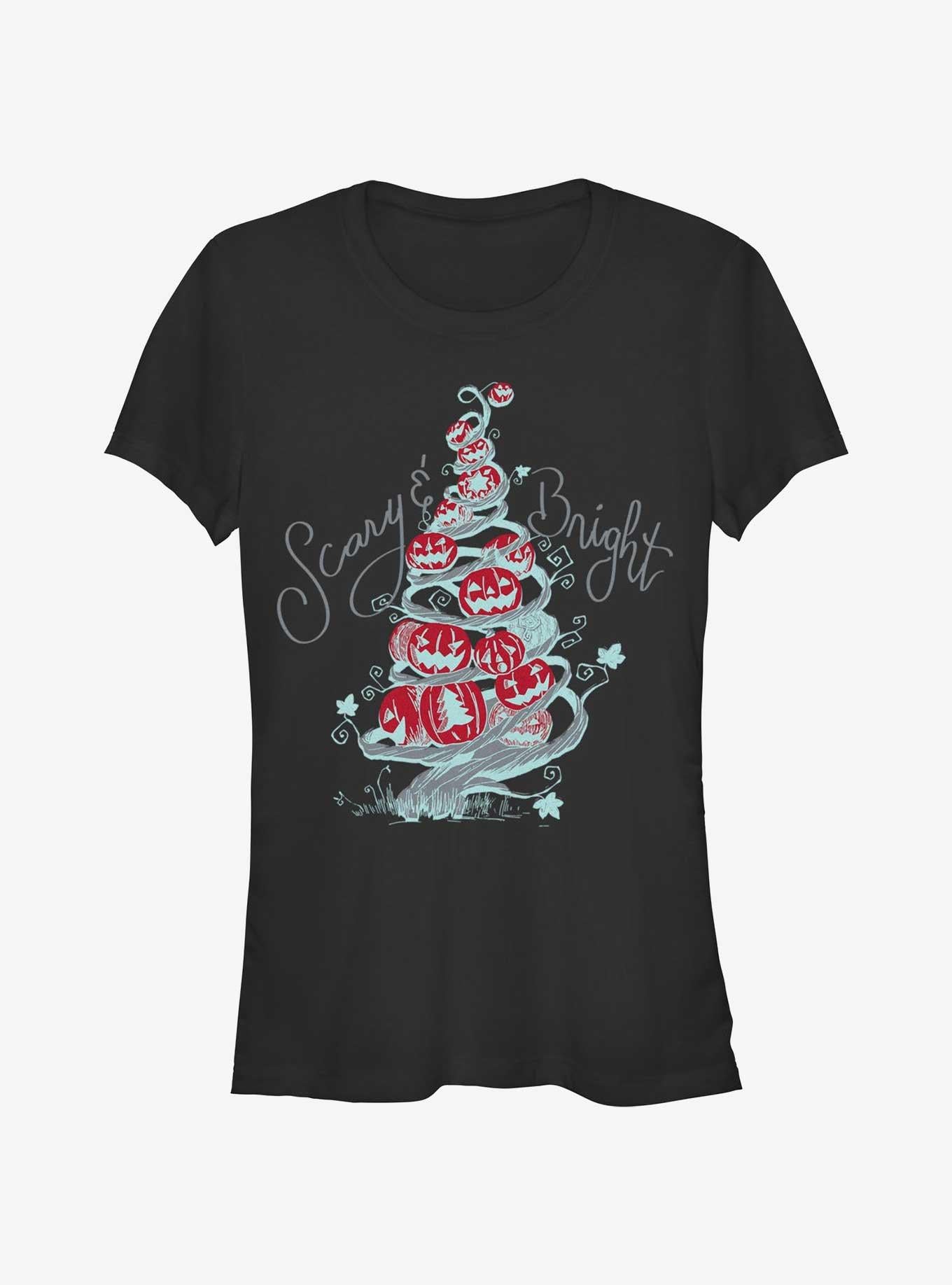 Disney The Nightmare Before Christmas Scary Bright Tree Girls T-Shirt | Premium Unisex T-Shirt, Trending Graphic Tee