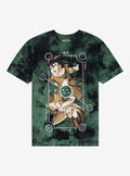 Dragon Ball Z Goku Vegeta Dual Card Tie-Dye T-Shirt | Premium Unisex T-Shirt, Trending Graphic Tee