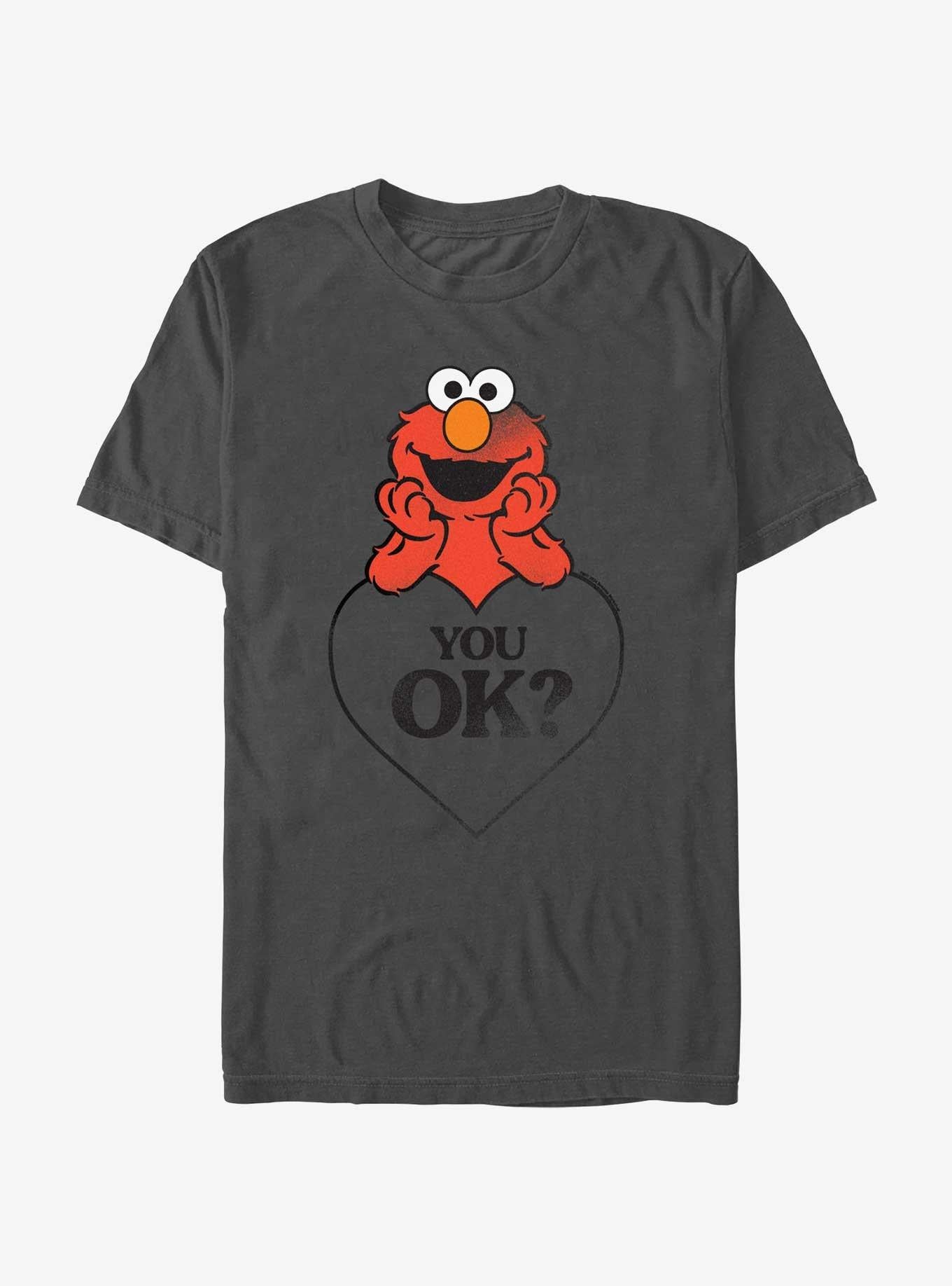 Sesame Street Elmo You Ok Heart T-Shirt | Premium Unisex T-Shirt, Trending Graphic Tee