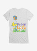 Peanuts Peace Love Green Girls Shirt T Shirt Everyday Wear