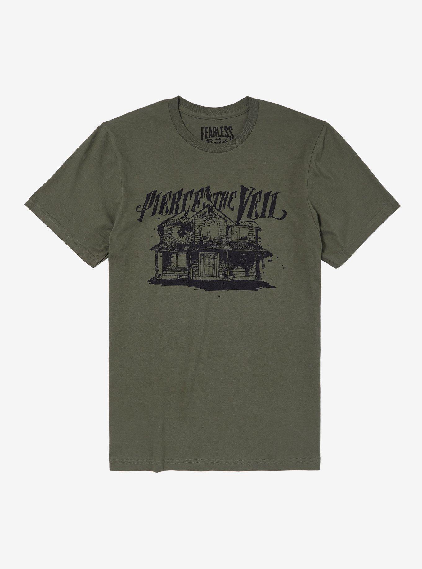 Pierce The Veil Collide With The Sky House Boyfriend Fit Girls T-Shirt | Premium Unisex T-Shirt, Trending Graphic Tee