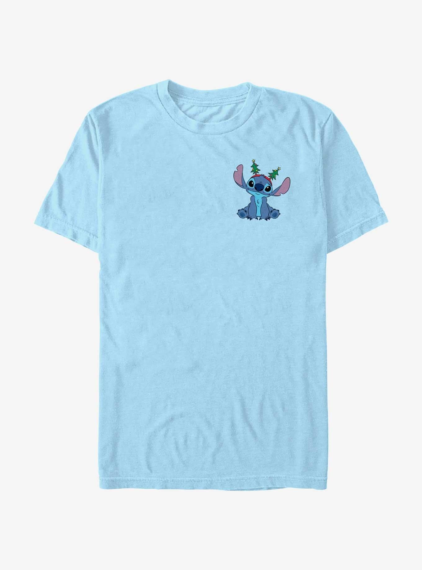 Disney Lilo Stitch With Tree Ears Pocket T-Shirt | Premium Unisex T-Shirt, Trending Graphic Tee