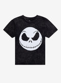 The Nightmare Before Christmas Jack Face Mineral Wash TShirt Graphic Tee | Graphic Tee | Unisex Shirt | High-Quality Print