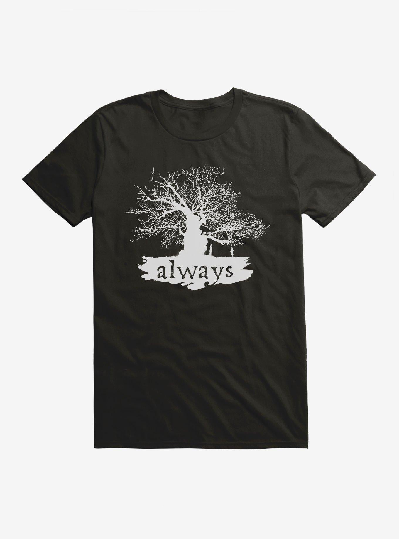 Harry Potter Always Tree Black T-Shirt | Premium Unisex T-Shirt, Trending Graphic Tee