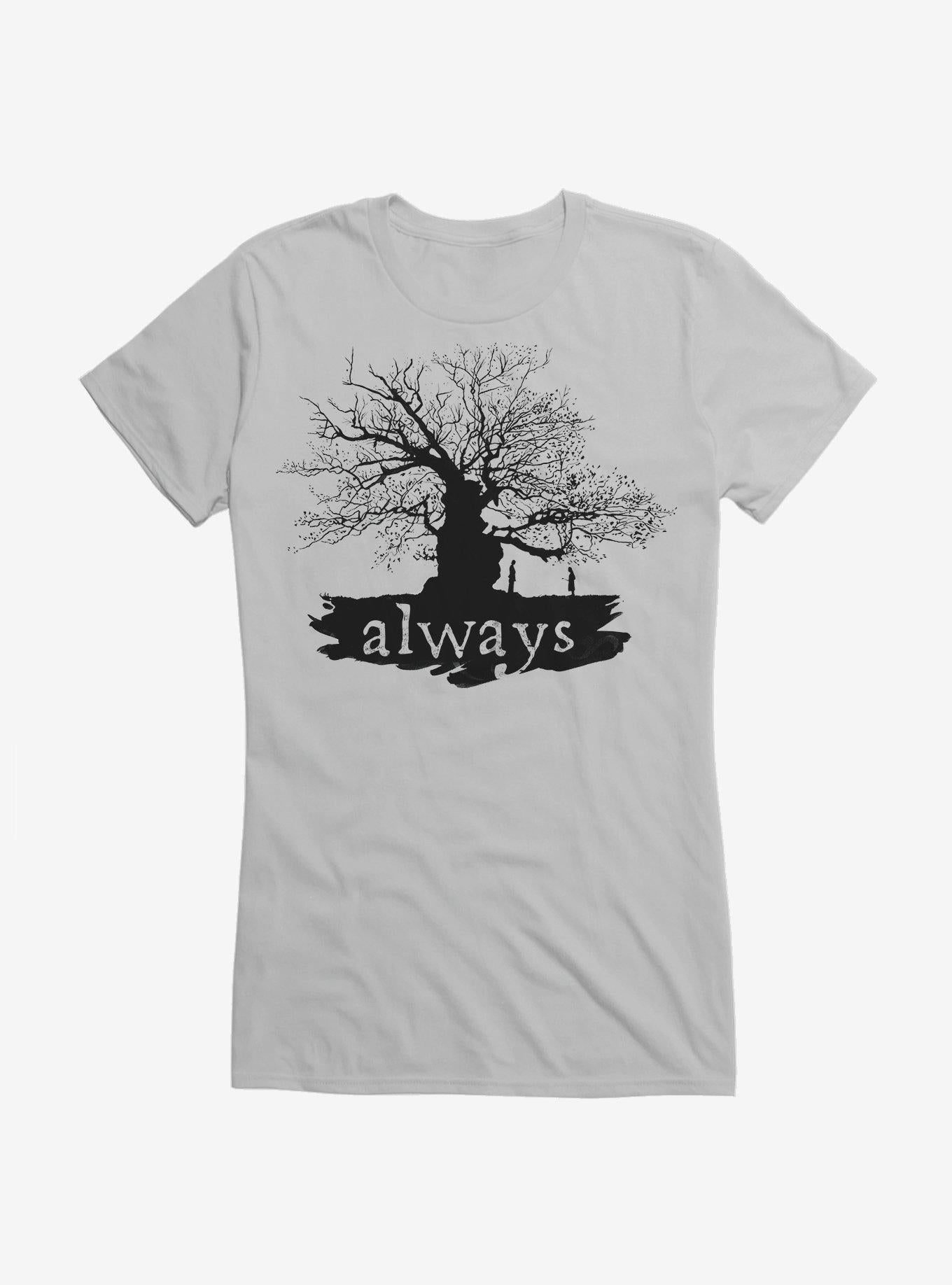 Harry Potter Always Tree Girls Black T-Shirt | Premium Unisex T-Shirt, Trending Graphic Tee
