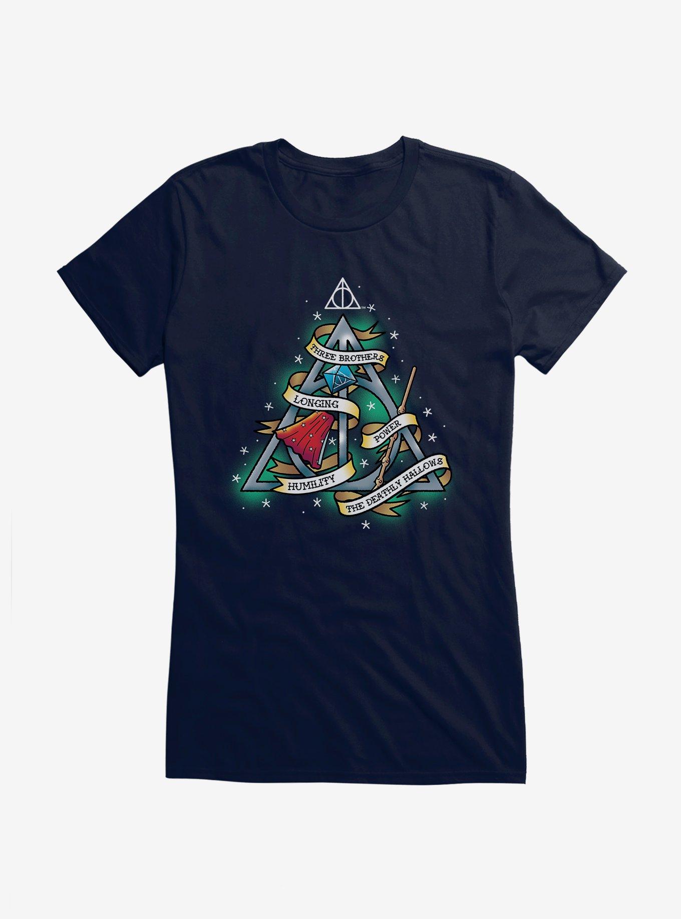 Harry Potter Deathly Hallows Tattoo Graphic Girls T-Shirt | Graphic T-Shirt for Unisex