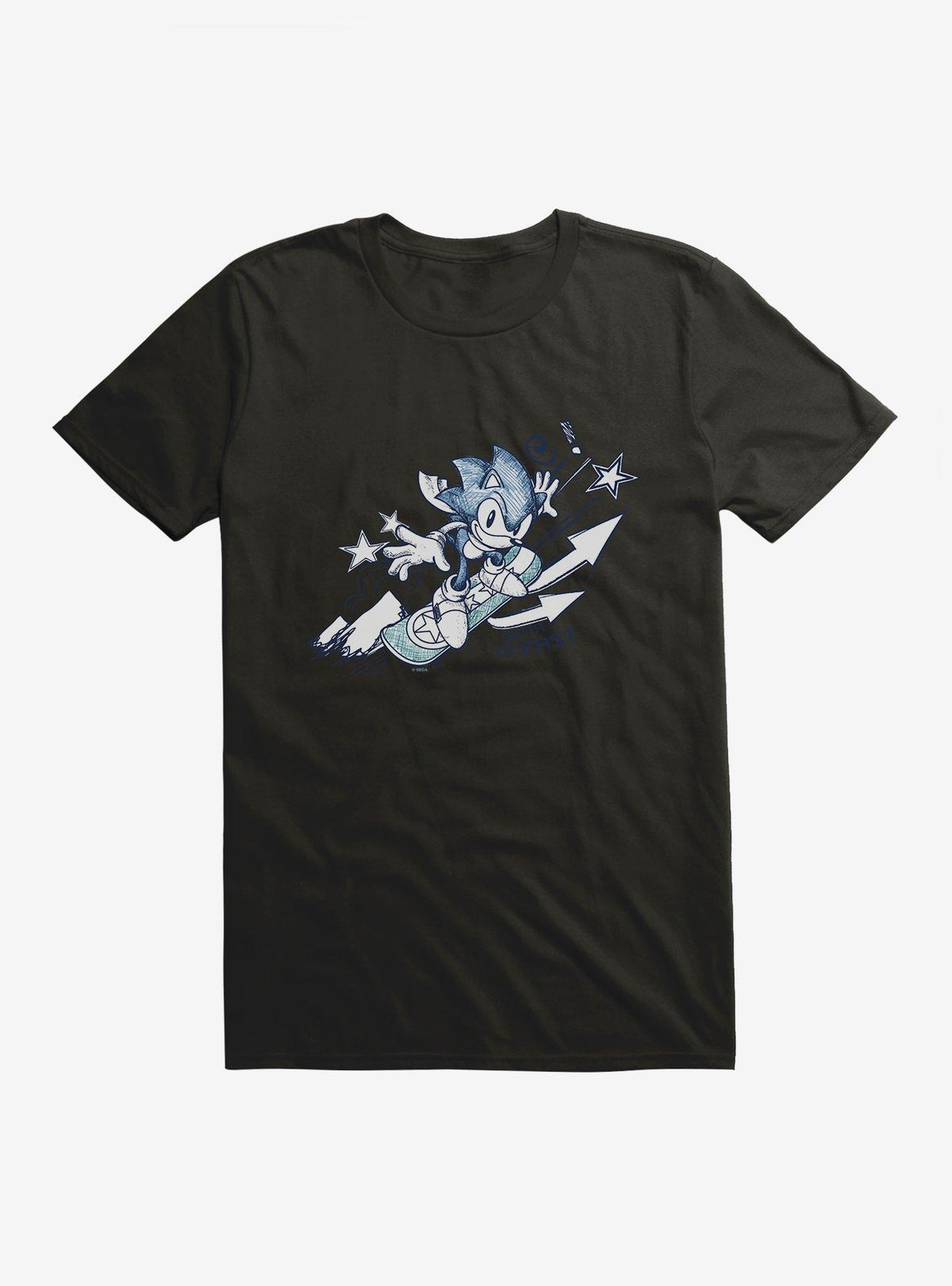 Sonic The Hedgehog Snowboarding Sonic T-Shirt