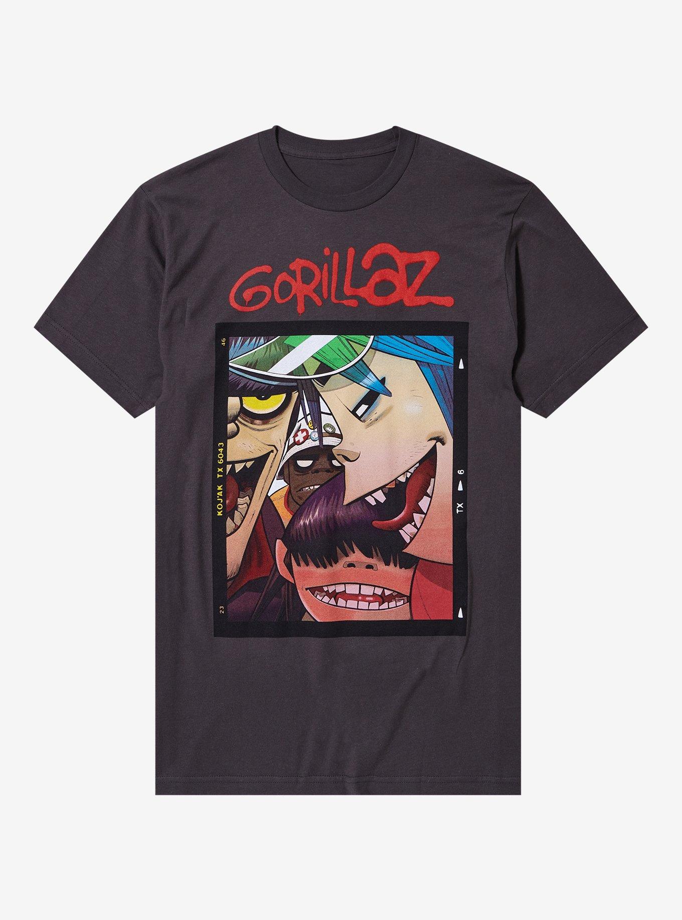 Gorillaz Photo Booth Group Portrait T-Shirt | Premium Unisex T-Shirt, Trending Graphic Tee