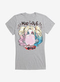 Mad Love Harley Quinn Girls Shirt T Shirt Everyday Wear