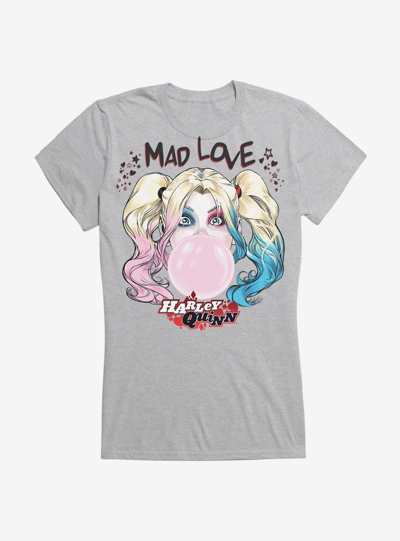 Mad Love Harley Quinn Girls Shirt T Shirt Everyday Wear