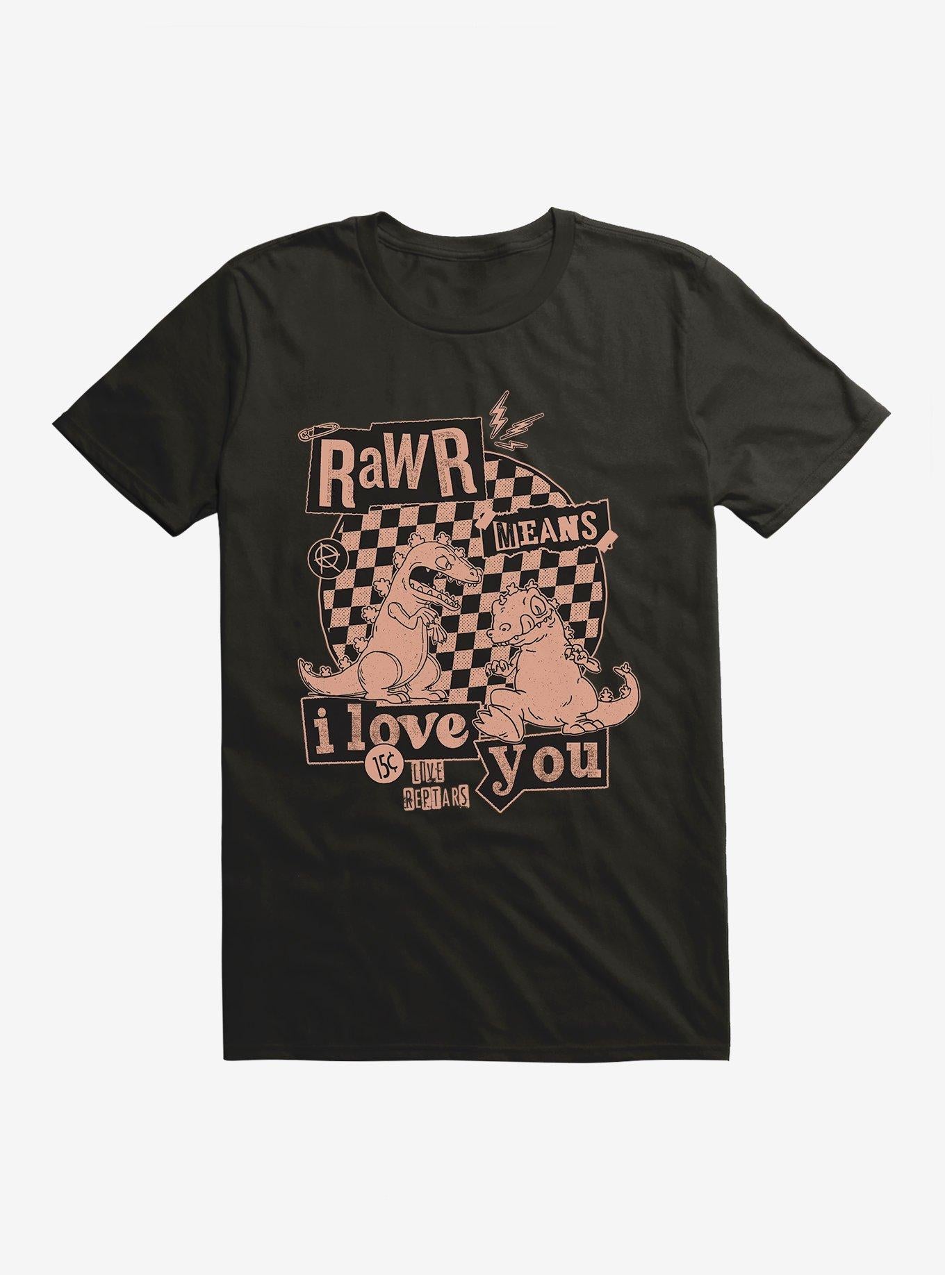 Rugrats Punk Poster Rawr Means I Love You Shirt T Shirt Gift Ready