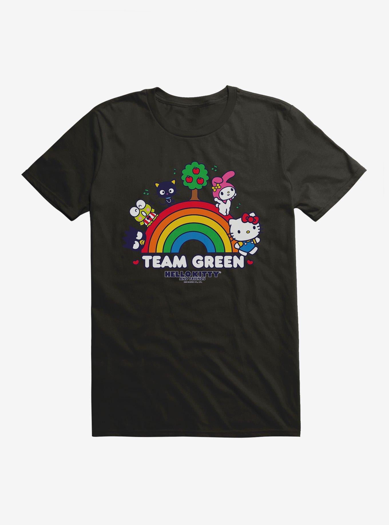 Hello Kitty Friends Earth Day Team Green T-Shirt | Premium Unisex T-Shirt, Trending Graphic Tee