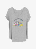 Cartoon Mickey Mouse Friends Love My Crew Girls Shirt Plus Size T Shirt Cozy Fit