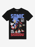Sonic The Hedgehog Sonic Shadow Duo Slogan T-Shirt | Premium Unisex T-Shirt, Trending Graphic Tee