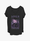 Wednesday Tortured Love Girls Shirt Plus Size T Shirt Cozy Fit