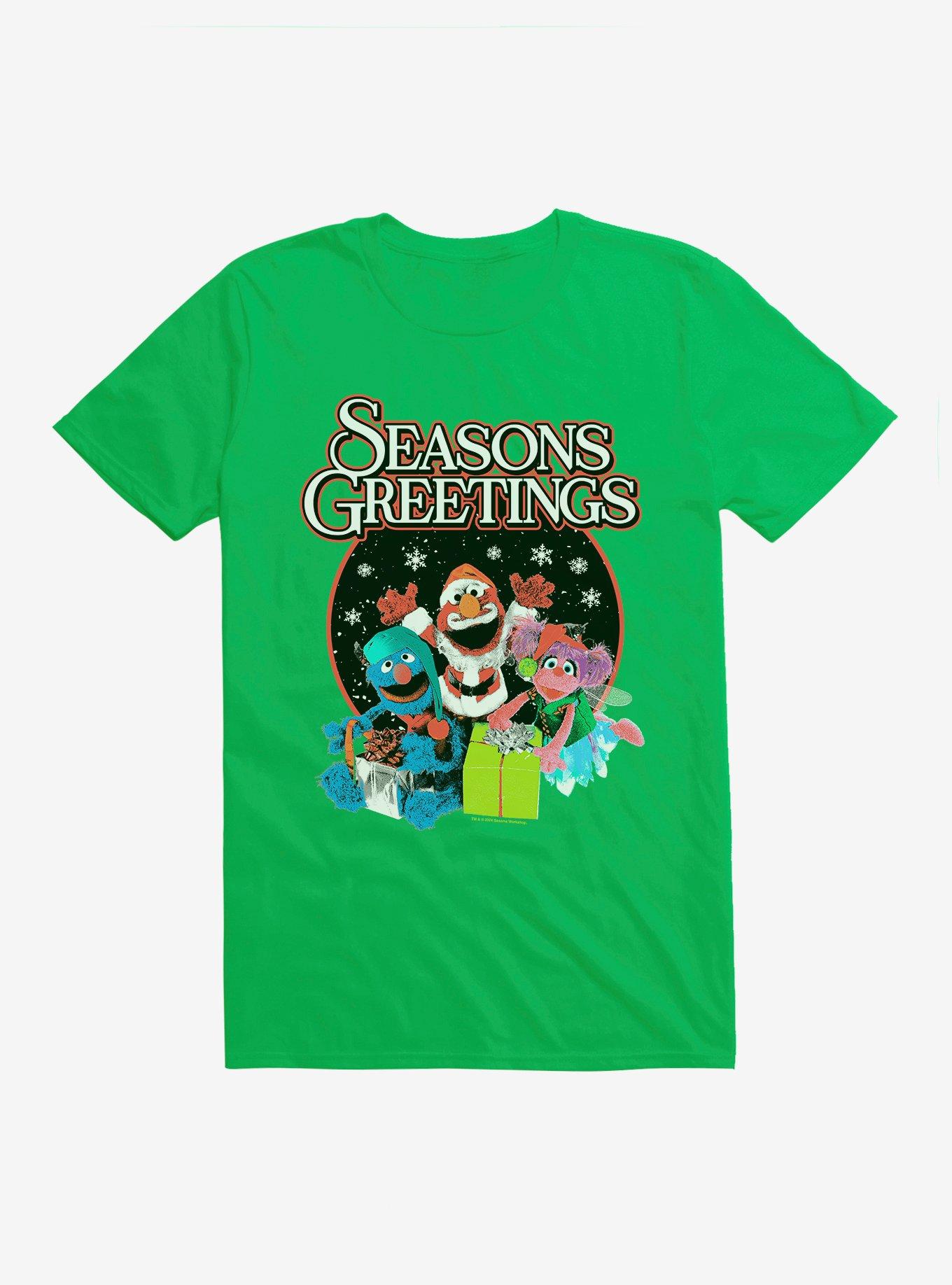Sesame Street Seasons Greetings T-Shirt | Premium Unisex T-Shirt, Trending Graphic Tee