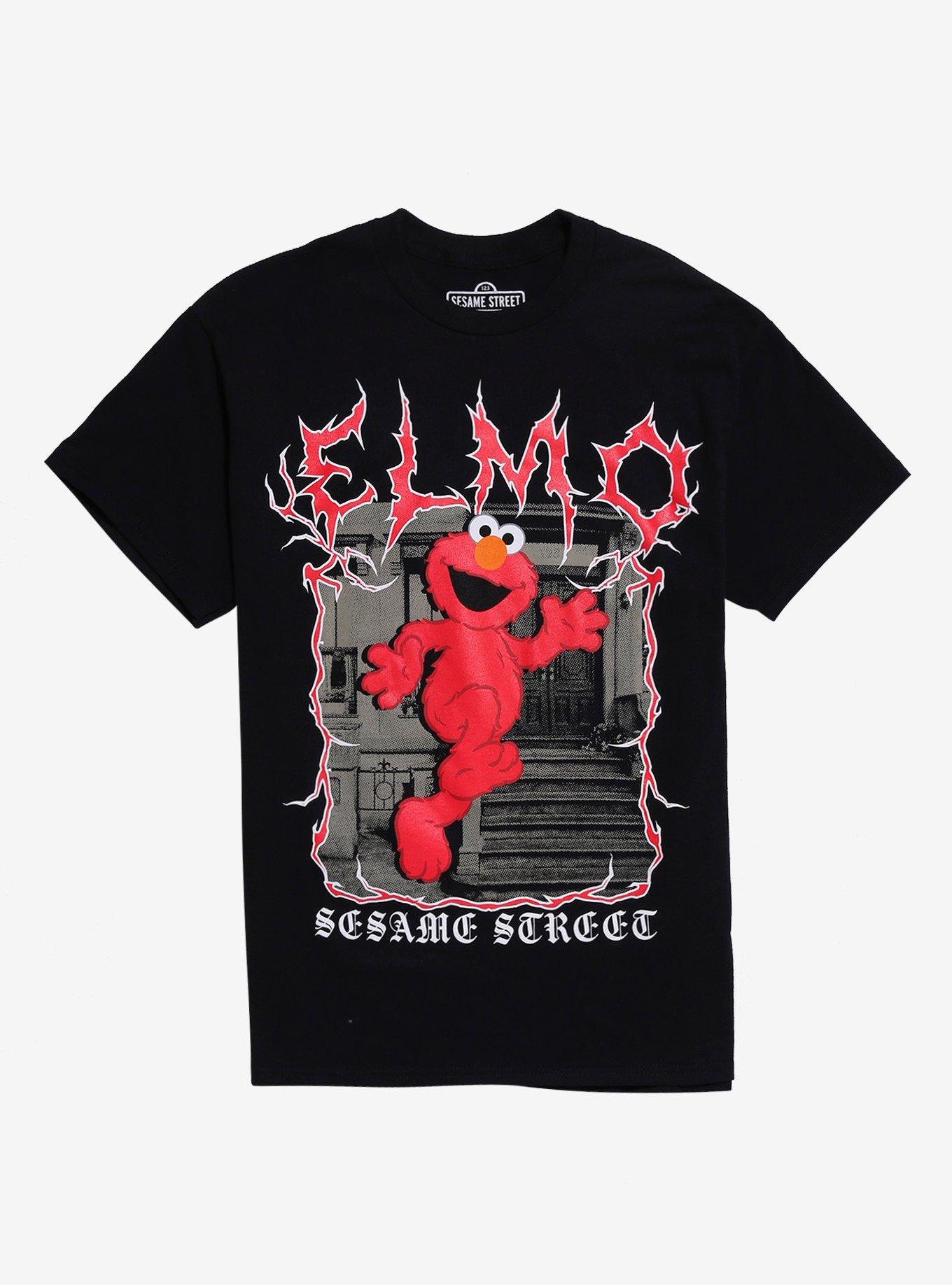 Sesame Street Elmo Metal T-Shirt | Premium Unisex T-Shirt, Trending Graphic Tee
