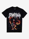 Marvel Spider-Man Flames T-Shirt | Premium Unisex T-Shirt, Trending Graphic Tee