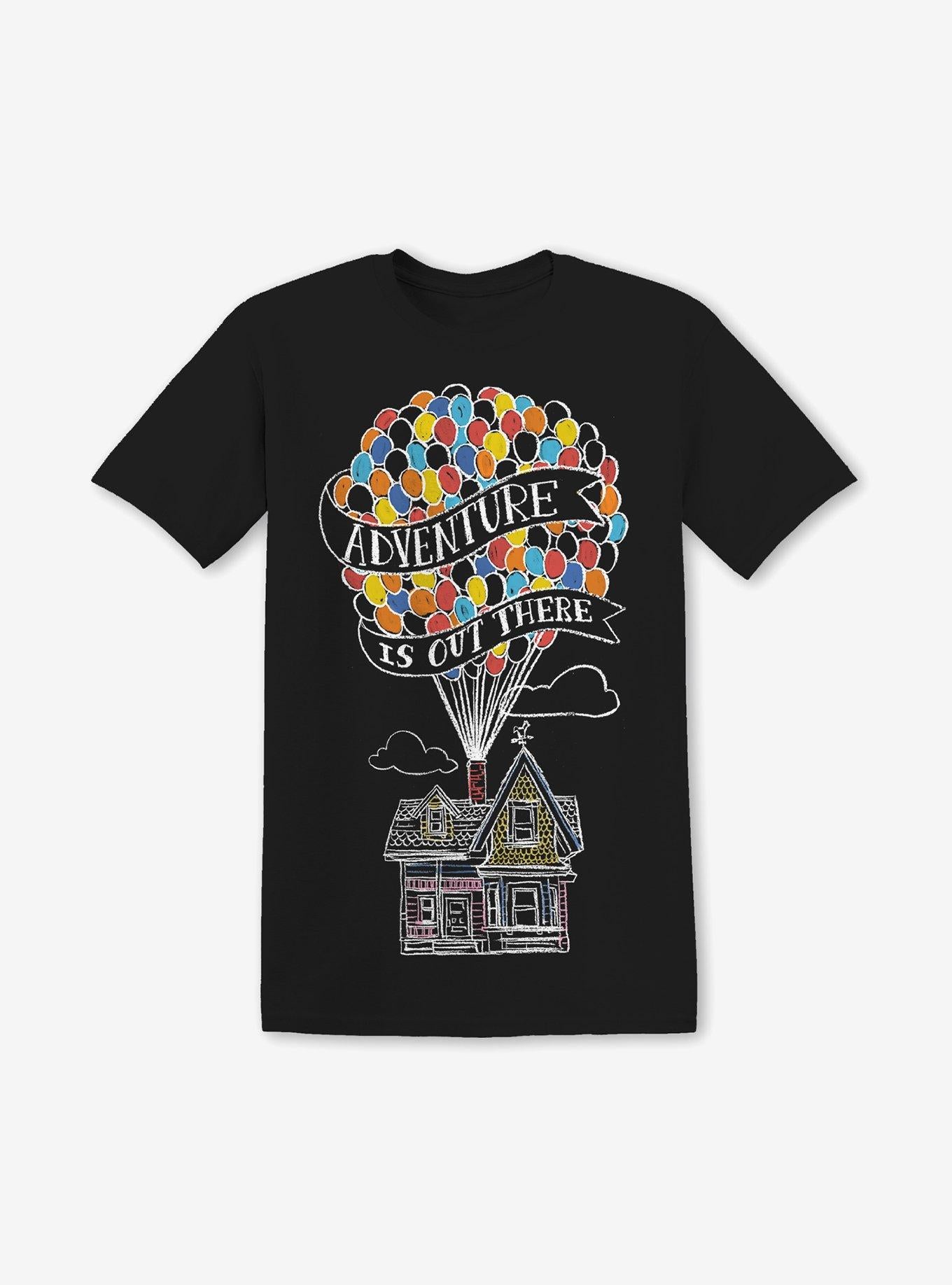 Disney Pixar Up House Balloons Boyfriend Fit Girls T-Shirt | Graphic T-Shirt for Unisex
