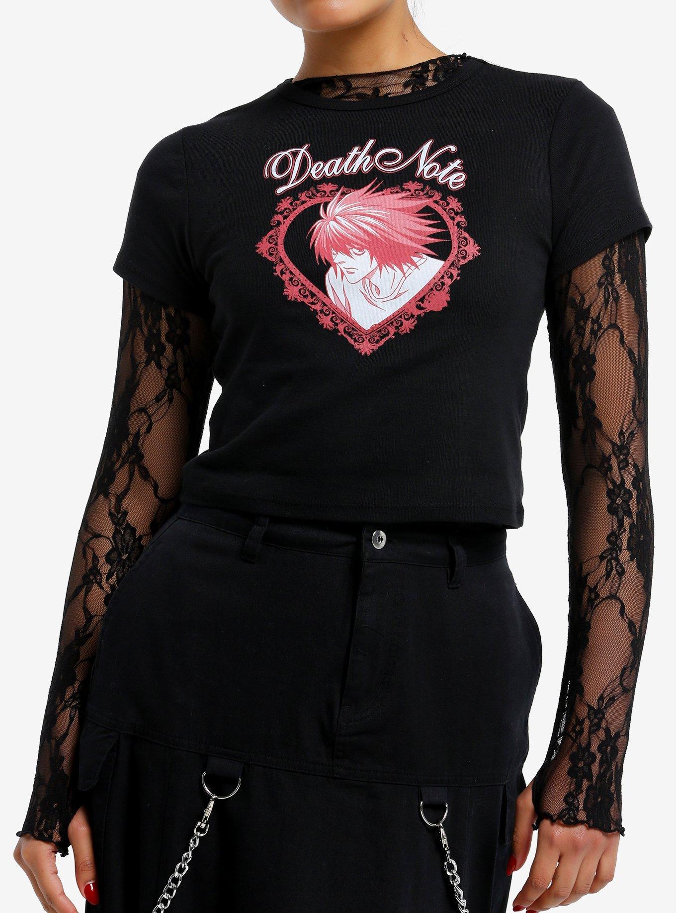 Death Note L Tonal Heart Girls Baby T-shirt | Trendy Graphic Tee | Casual Unisex T-shirt