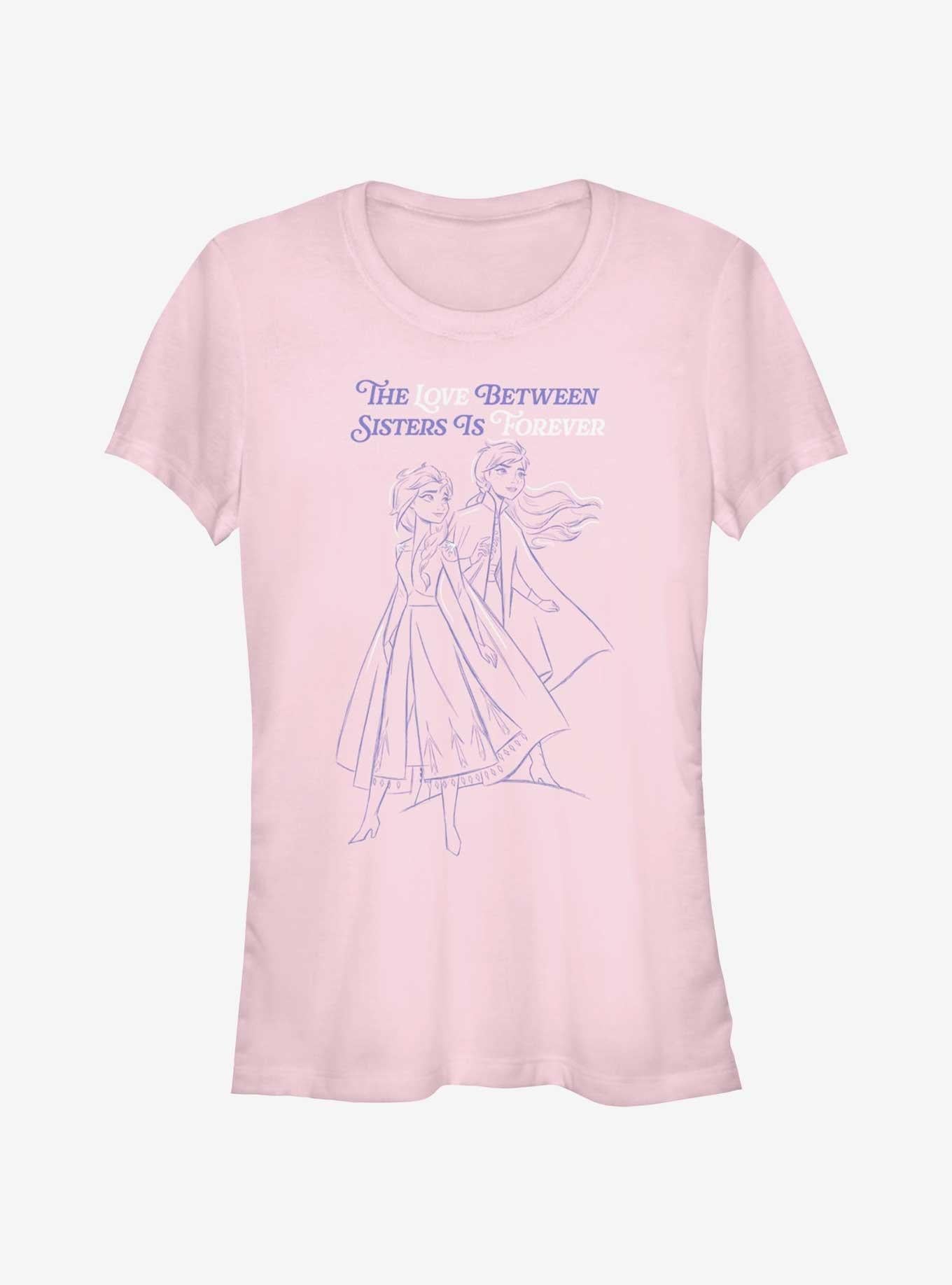 Cartoon Frozen The Love Between Sisters Is Forever Girls Shirt T Shirt Premium Quality