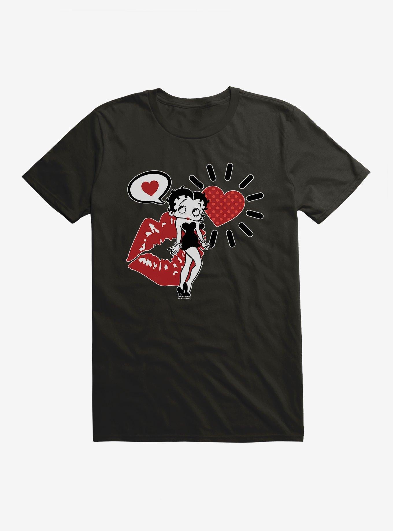 Betty Boop Love On The Brain Shirt T Shirt Clean Design