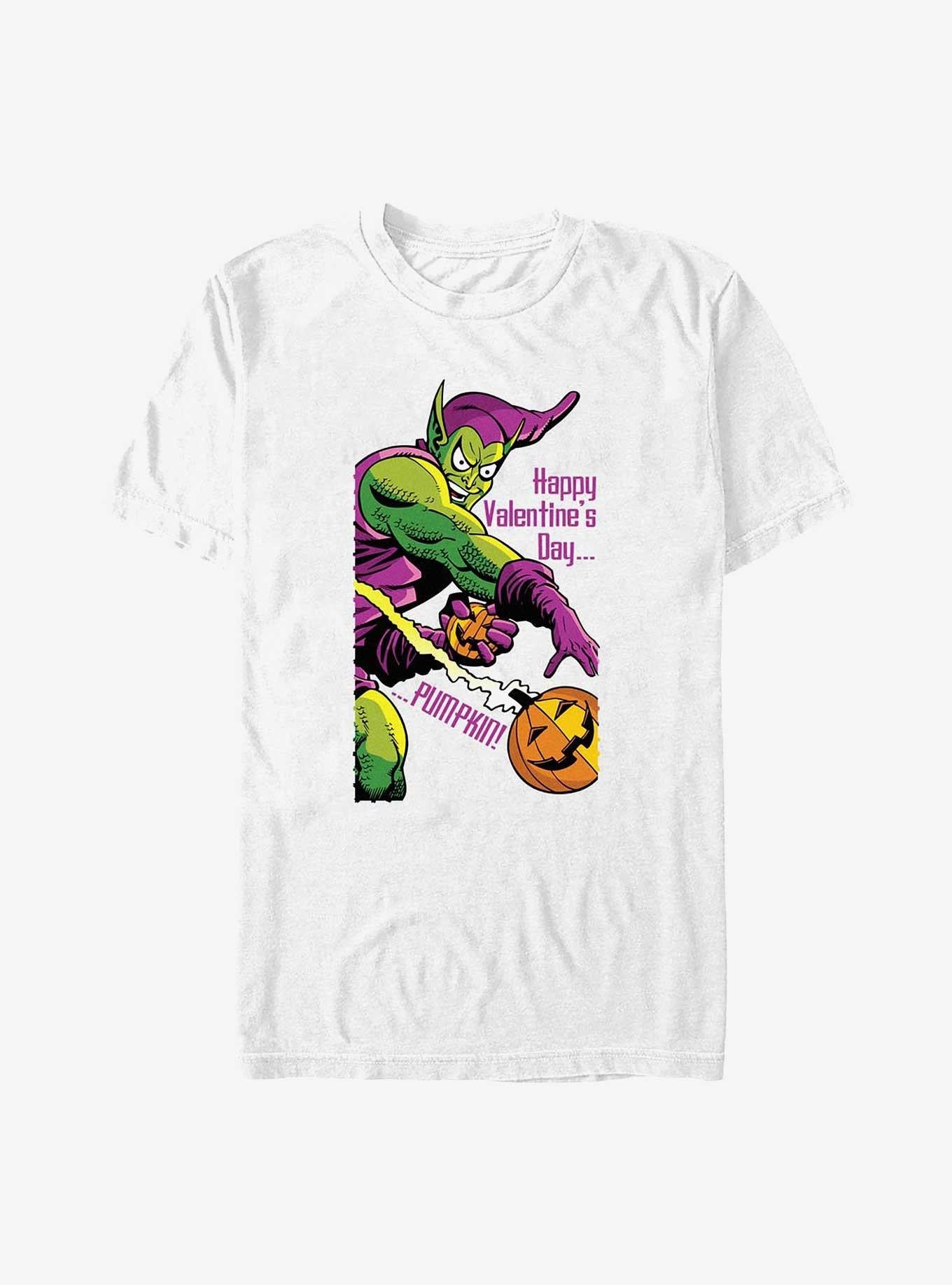 Superhero Green Goblin Happy Valentines Day Pumpkin Shirt T Shirt Clean Design