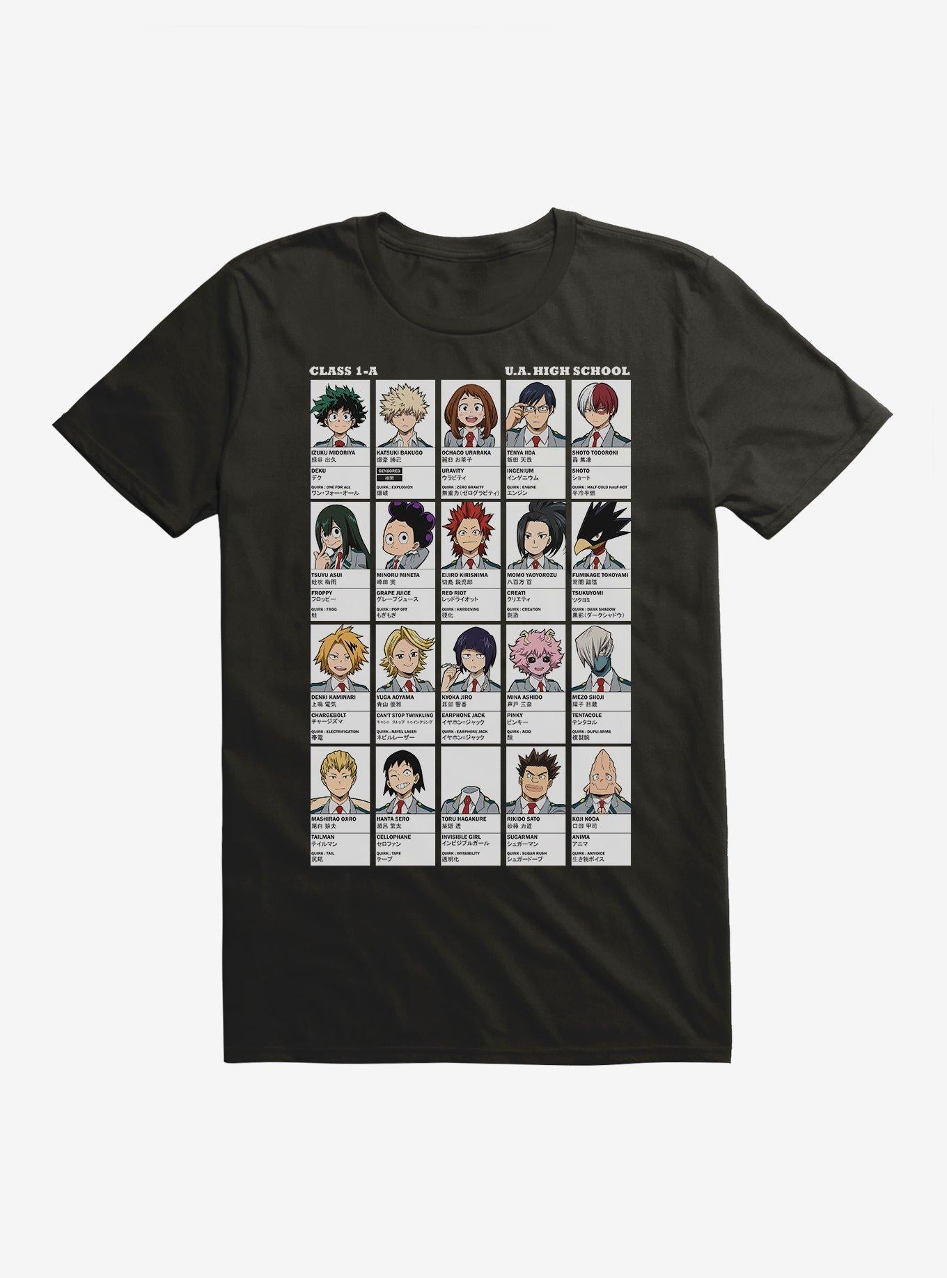 My Hero Academia Class 1-A Quirk Photos Extra Soft T-Shirt